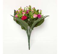 Homescapes Artificial Multi-Coloured Handcrafted Chrysanthemum Flower Bouquet, 40 X 30 Cm