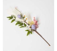 HOMESCAPES Handmade Easter Decorations Easter Egg Picks Stem Spring Home Decor for Easter Crafts Flower Arrangement Easter Wreath Easter Garland Making (1 Pc, 45cm)