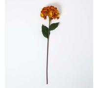Homescapes Artificial Orange Hydrangea Stem, 81 cm Homescapes Orange