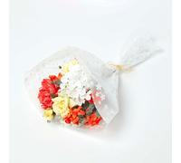 Poppy & Rose Orange and Yellow Artificial Bouquet