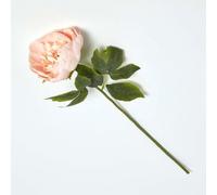HOMESCAPES Artificial Single Stem Pink Peony 56 cm Faux Silk Peony Flower for Bouquet or Floral Arrangement