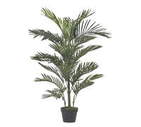 Multi Stem Green Palm Tree in Pot, 120 cm Homescapes Green One Size