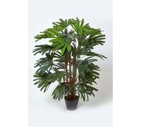 Artificial Rhapis Excelsa Palm Tree, 120 cm Tall Homescapes Green One Size