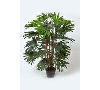 Artificial Rhapis Excelsa Palm Tree, 120 cm Tall Homescapes Green One Size