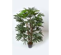 Artificial Rhapis Excelsa Palm Tree, 150 cm Tall Homescapes Green One Size