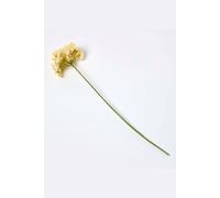 Homescapes Artificial Yellow Handcrafted Hydrangea Flower Stem, 60 Cm