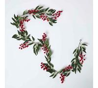 Homescapes Artificial Winter Berries And Olive Leaf Garland