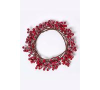 HOMESCAPES Artificial Winter Snow Berry Wreath