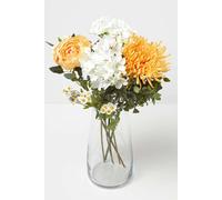 Artificial Yellow Bouquet of Perennial Phlox, Peonies Homescapes Yellow One Size