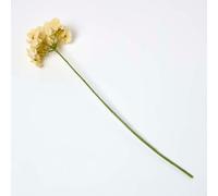 HOMESCAPES Artificial Yellow Hydrangea Flower Realistic Fake Silk Single Stem for Home Decor Bouquets or Floral Arrangements Decorations