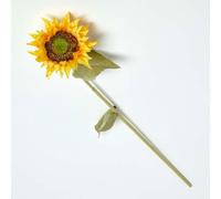 HOMESCAPES Artificial Single Stem Sunflower 80 cm Faux Silk Flower for Bouquet or Floral Arrangement