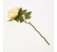 HOMESCAPES Artificial Yellow Peony 48 cm, Realistic Long-Stemmed Flower