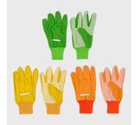 Homescapes Assorted Multi-Colour Gardening Gloves, Set of 3