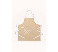 Homescapes Beige Stars Cotton Apron Beige One Size