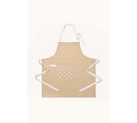Homescapes Beige Stars Cotton Apron Homescapes Beige