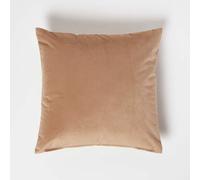 (Beige, 45 x 45 cm) Velvet Cushion