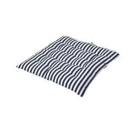 (1 Seat Pad) Black and White Stripe Seat Pad with Straps 100% Cotton