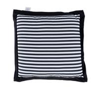 Homescapes Black And White Striped Seat Pad