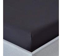 Homescapes Black Egyptian Cotton Fitted Sheet 200 Tc, King