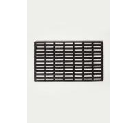 Homescapes Black Grid Rubber Door Mat 61 X 38 Cm Black 34cm x 66cm