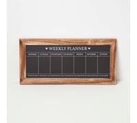 Homescapes Black Kitchen Chalk Board Meal Planner