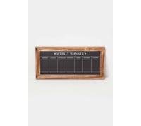 Homescapes Black Kitchen Chalk Board Meal Planner Black