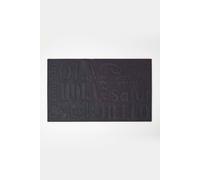 Homescapes Black Pvc Welcome Door Mat Black