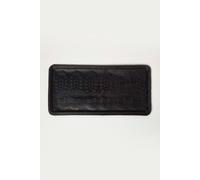 Homescapes Black Rubber Boot Tray 80 X 40 Cm Black 41cm x 81cm