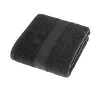 HOMESCAPES Black Turkish Cotton Bath Towel Super Soft Thick & Absorbent 500 GSM Towel Heavy Weight for everyday Luxury