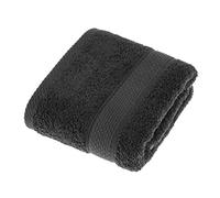 HOMESCAPES Black Turkish Cotton Hand Towel Super Soft Thick & Absorbent 500 GSM Towel Heavy Weight for everyday Luxury