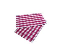 Homescapes Pink Block Check Cotton Gingham Placemats, Set Of 2