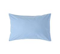 (Standard - 48 x 74 cm, Blue) Egyptian Cotton Pillow Case 200 TC Equivalent 400 Thread Count