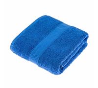 HOMESCAPES Blue Turkish Cotton Bath Towel Super Soft Thick & Absorbent 500 GSM Towel Heavy Weight for everyday Luxury