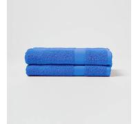 HOMESCAPES Blue Turkish Cotton Set of 2 Bath Towels Super Soft Thick & Absorbent 500 GSM Towel Heavy Weight for everyday Luxury
