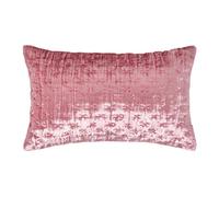 (Blush Pink, 30 x 50 cm) Crushed Velvet Rectangular Cushion Cover