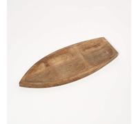 Homescapes Boat Decorative Mango Wood Bowl