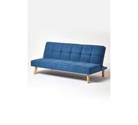 Homescapes Bower Velvet Sofa Bed In Navy Navy