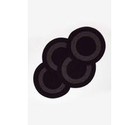 Homescapes Braided 100% Cotton Round Placemats Set Of 4 In Black Black