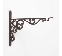 Homescapes Brown Cast Iron Extra Large Hanging Basket Hook