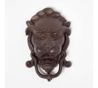 Homescapes Brown Cast Iron Lion Head Traditional Door Knocker