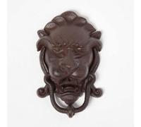 Homescapes Brown Cast Iron Lion Head Traditional Door Knocker