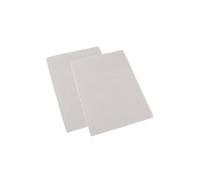 HOMESCAPES Cream Brushed Cotton Fitted Cot Sheet, Set of Two, Plain 100% Cotton, 70 x 140 cm