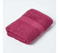 HOMESCAPES Burgundy Turkish Cotton Guest Towel Super Soft Thick & Absorbent 500 GSM Towel Heavy Weight for everyday Luxury