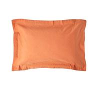 Homescapes Burnt Orange Linen Oxford Pillowcase, King