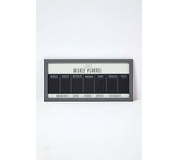 Homescapes Café Weekly Planner Chalkboard in Grey Homescapes Grey