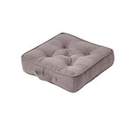 Homescapes Charcoal Grey Rajput Ribbed Cotton Floor Cushion