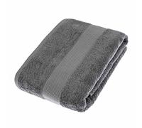HOMESCAPES Charcoal Grey Turkish Cotton Bath Sheet Super Soft Thick & Absorbent 500 GSM Towel Heavy Weight for everyday Luxury