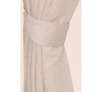 Homescapes Chenille Curtain Tie Back Pair In Cream Cream One Size