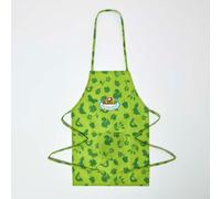 HOMESCAPES Children's Gardening Apron with Green Floral Design