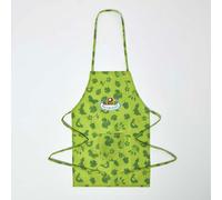 Children's Gardening Apron with Green Floral Design
